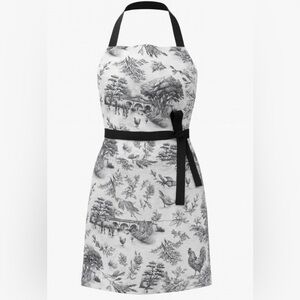 NWT Luxurious Classic Elegant French Toile Country Farm Pattern Apron